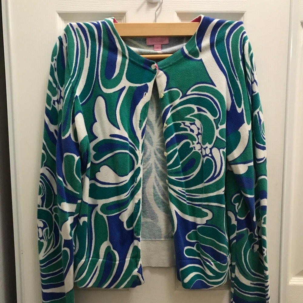 Lilly Pulitzer Cardigan Size Medium EUC
